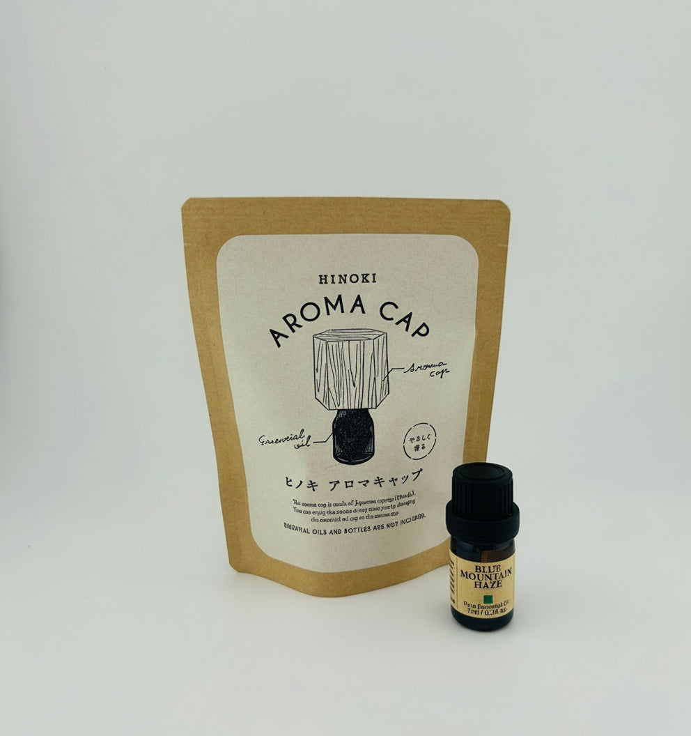 Japanese HINOKI Aroma cap with Healing Essential Oil