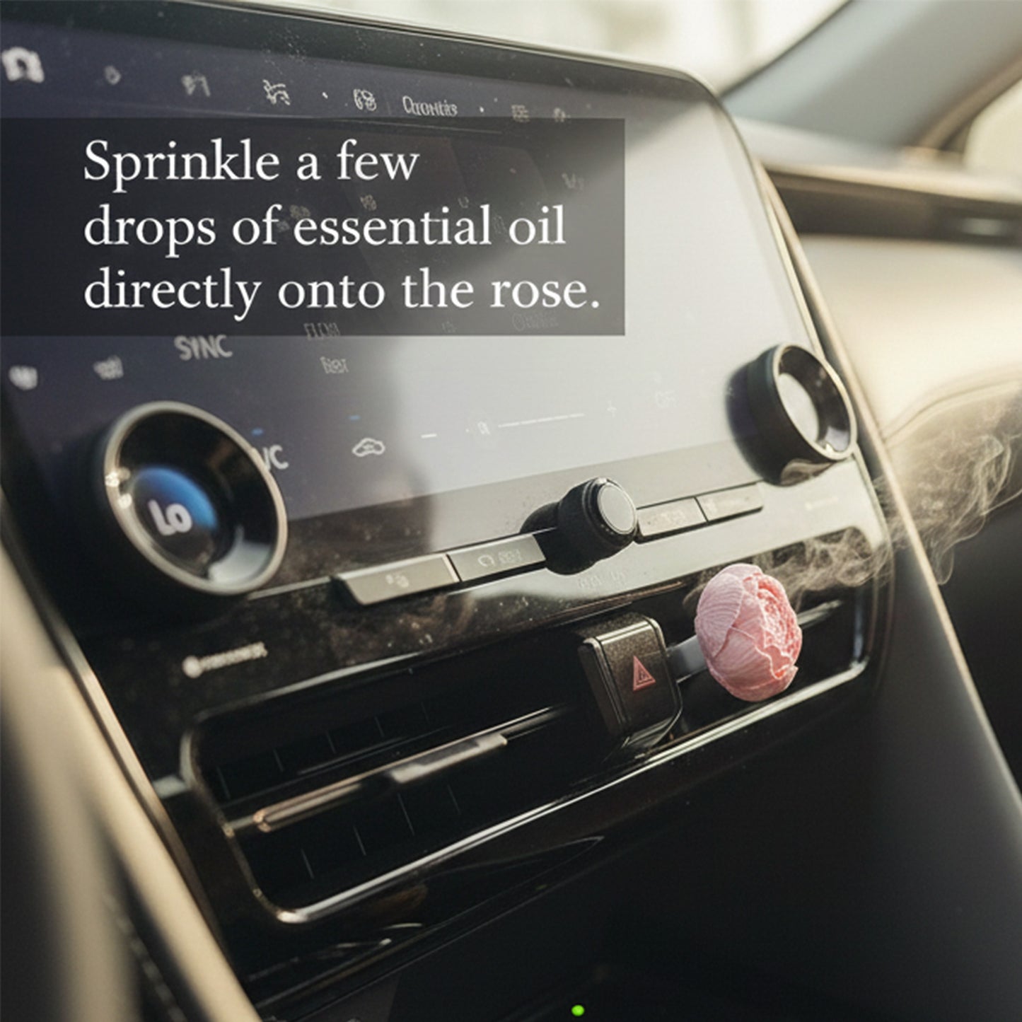 Rose Plaster Car Diffuser – Essential Oil(7ml) Scented