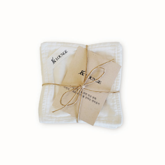 Handmade Korean Cotton Gauze Tea Coaster Set