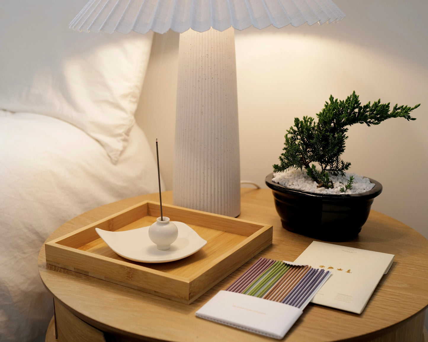 Moon Jar Incense Holder in White - Inspired by Korean Heritage