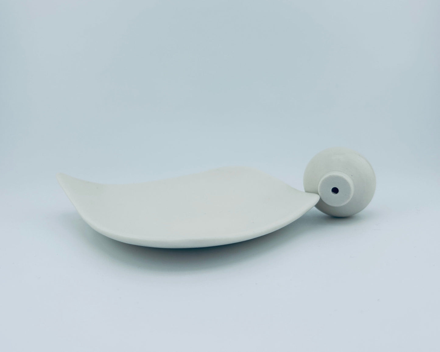 Moon Jar Incense Holder in White - Inspired by Korean Heritage